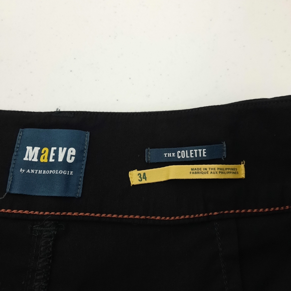Anthropology Maeve Colette Black Pants - Picture 6 of 15